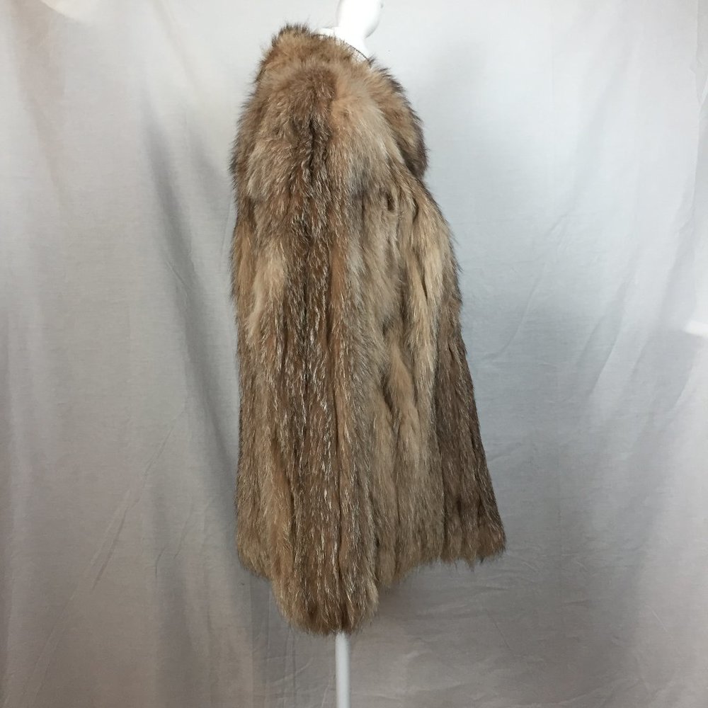 Vintage Saga Fox Blue Silver Fox Fur Coat - Picture 4 of 8